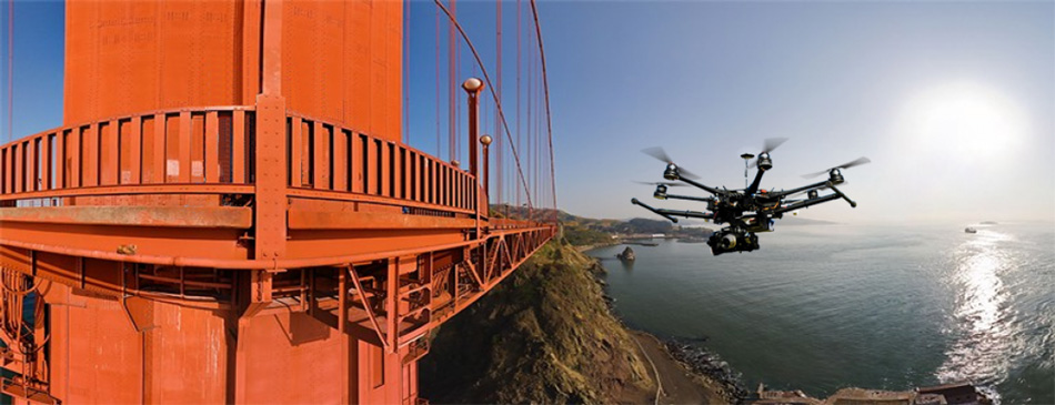 inspection de pont avec des drones